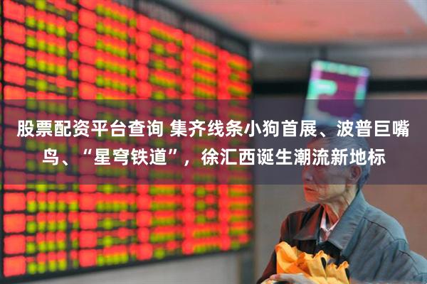 股票配资平台查询 集齐线条小狗首展、波普巨嘴鸟、“星穹铁道”，徐汇西诞生潮流新地标