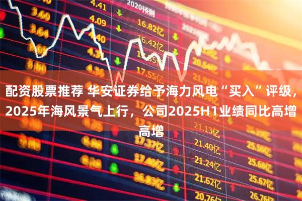 配资股票推荐 华安证券给予海力风电“买入”评级，2025年海风景气上行，公司2025H1业绩同比高增